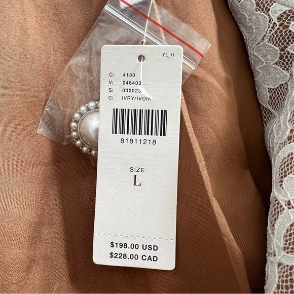 Anthropologie Hutch Sleeveless Double-Breasted White Lace Blazer Dress L NEW - Picture 14 of 16